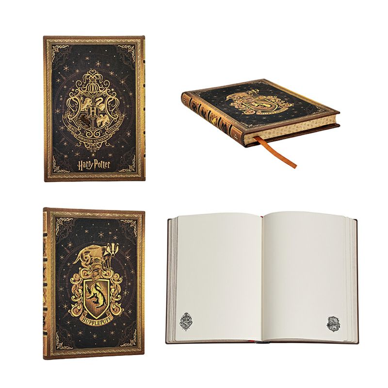 【ミニ/ミディ 無地 2冊セット】Paperblanks ペーパーブランクス Harry Potter ハリーポッター ホグワーツの伝説(ミニ) ハッフルパフ(ミディ)