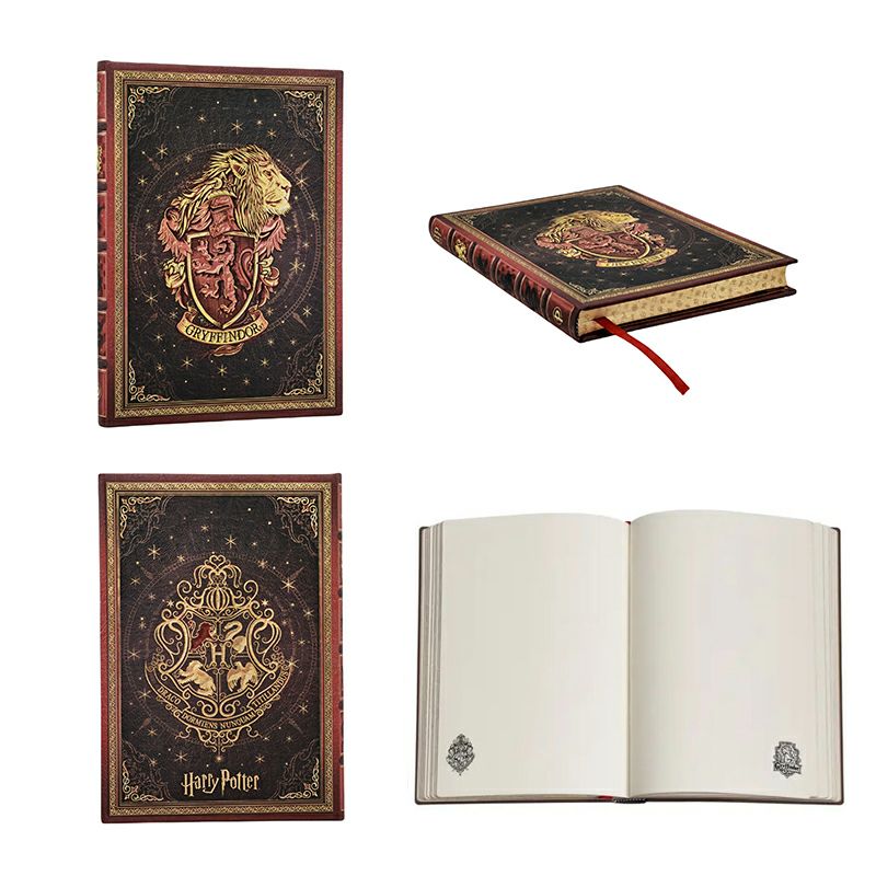 【ミニ/ミディ 無地 2冊セット】Paperblanks ペーパーブランクス Harry Potter ハリーポッター ホグワーツの伝説(ミニ) グリフィンドール(ミディ)