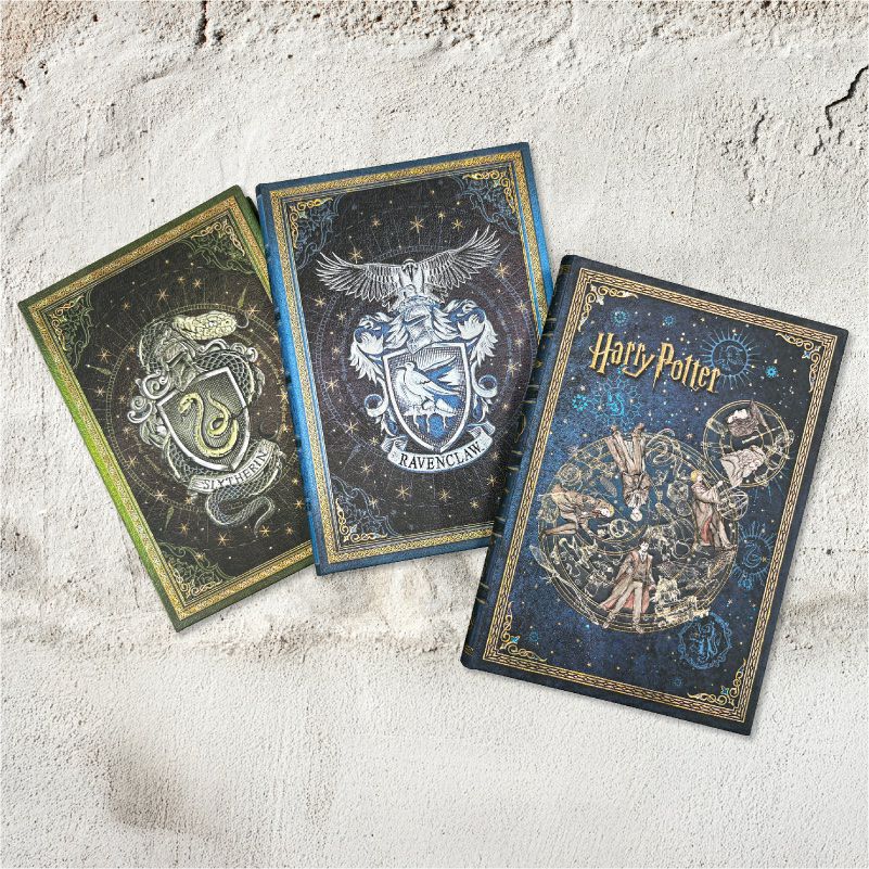 【ミディ 罫線 3冊 勉強セット】 Paperblanks ペーパーブランクス Harry Potter ハリーポッター ホグワーツの伝説 スリザリン レイブンクロー ノート
