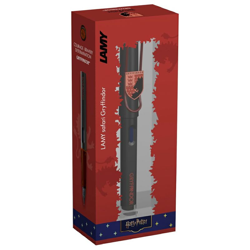 【名入れ無料】 ラミー サファリ LAMY Safari 万年筆 ハリーポッター ハリポタ Harry Potter グリフィンドール ホグワーツ 紋章付き 文房具 筆記具 レッド 赤 ギフト 誕生日 推し活 推し寮