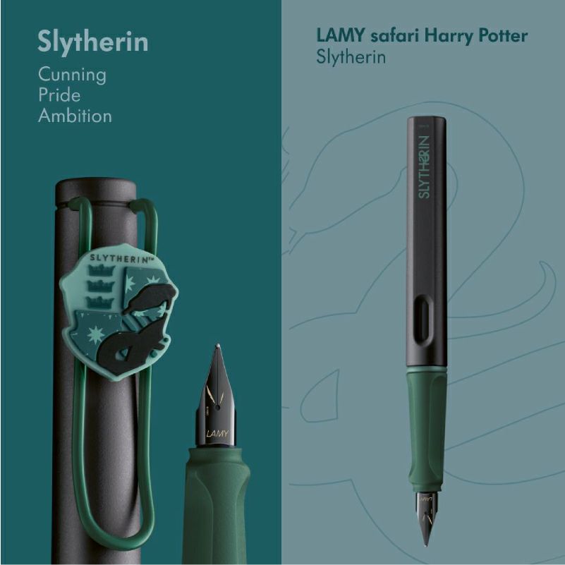 【名入れ無料】 ラミー LAMY サファリ safari ハリーポッター  Harry Potter ハリポタ 万年筆 ４寮セット グリフィンドール スリザリン レイブンクロー ハッフルパフ ホグワーツ 赤 緑 青 黄 文房具 ギフト クリスマス プレゼント 推し活