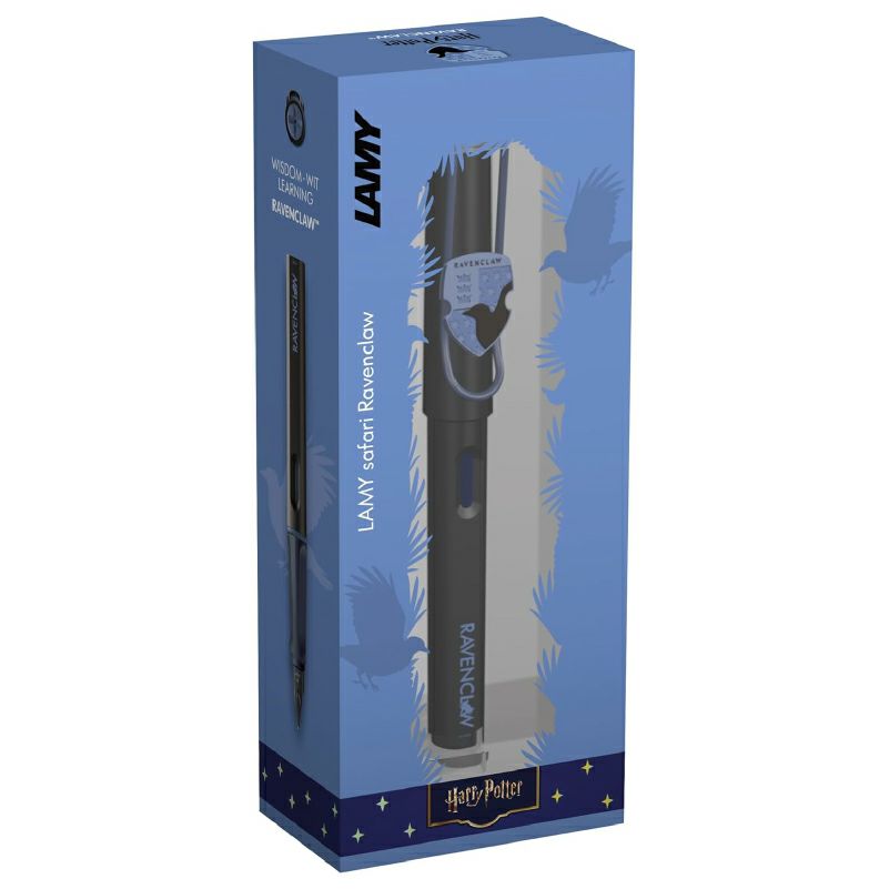 【名入れ無料】　ラミー サファリ LAMY Safari ハリーポッター Harry Potter ハリポタ 万年筆 ペーパーブランクス Paperblanks レイブンクロー ホグワーツ ミディ 無地 ノート 2点セット 誕生日 ギフト 推し活