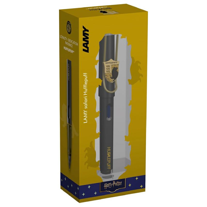 【名入れ無料】　ラミー サファリ LAMY Safari ハリーポッター Harry Potter ハリポタ 万年筆 ペーパーブランクス Paperblanks ハッフルパフ ホグワーツ ミディ 罫線 ノート 2点セット 誕生日 ギフト 推し活