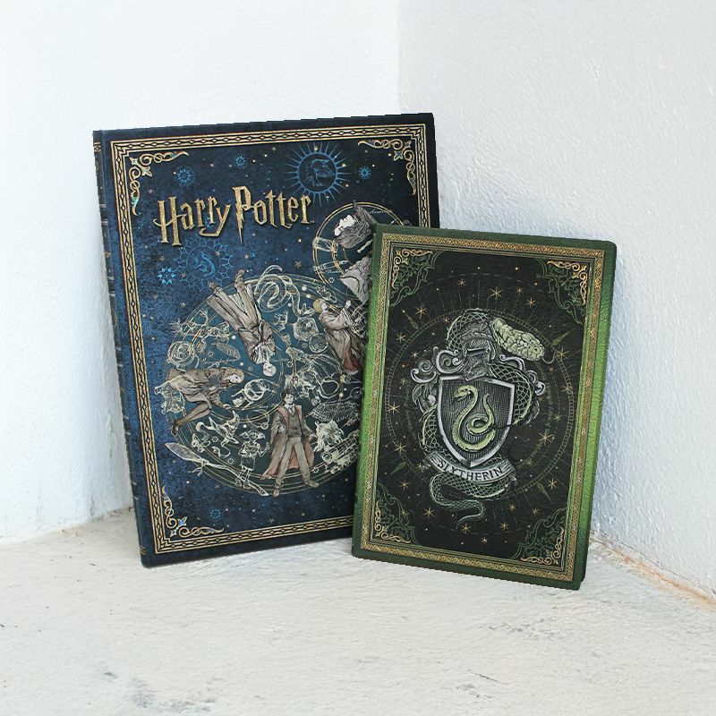 【ウルトラ罫線/ミディ無地 2冊セット】 Paperblanks ペーパーブランクス Harry Potter ハリーポッター ホグワーツの伝説 スリザリン ノート