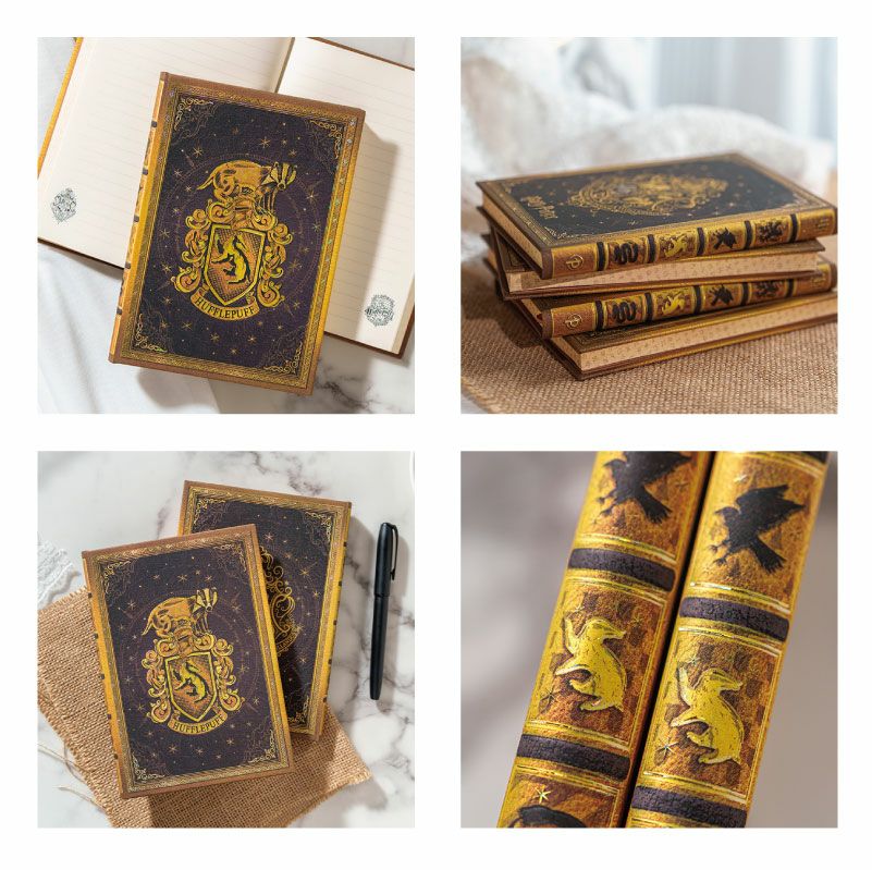 【ウルトラ無地/ミディ罫線 2冊セット】 Paperblanks ペーパーブランクス Harry Potter ハリーポッター ホグワーツの伝説 ハッフルパフ ノート