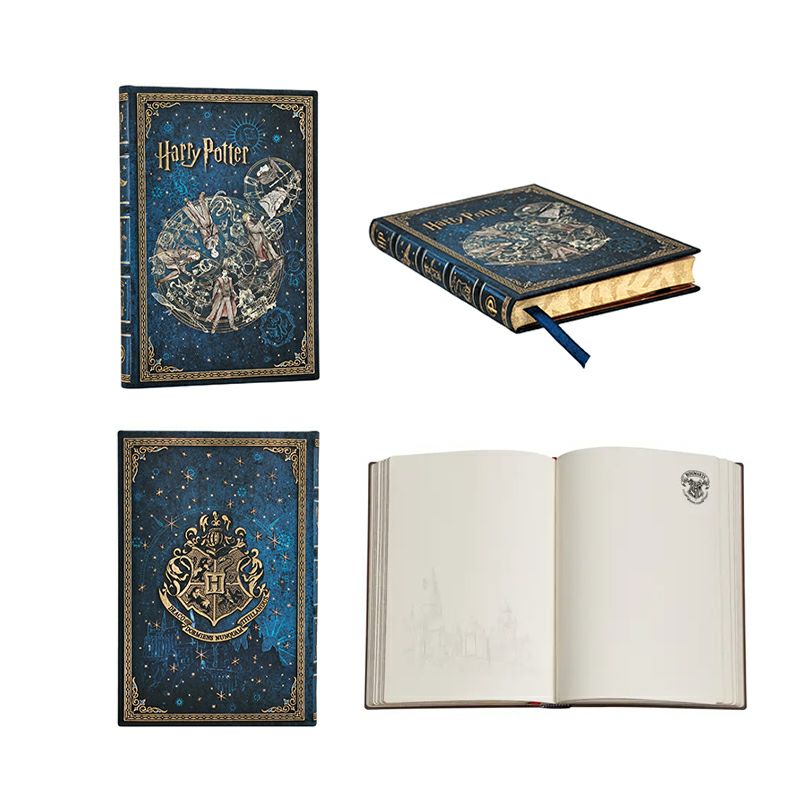 【mini無地/ミディ罫線 2冊セット】 Paperblanks ペーパーブランクス Harry Potter ハリーポッター ホグワーツの伝説 ハッフルパフ ノート